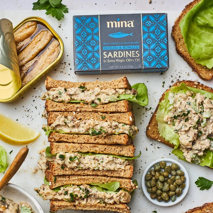 4.4oz Sardines Skinless & Boneless in Extra Virgin Olive Oil - Image 4