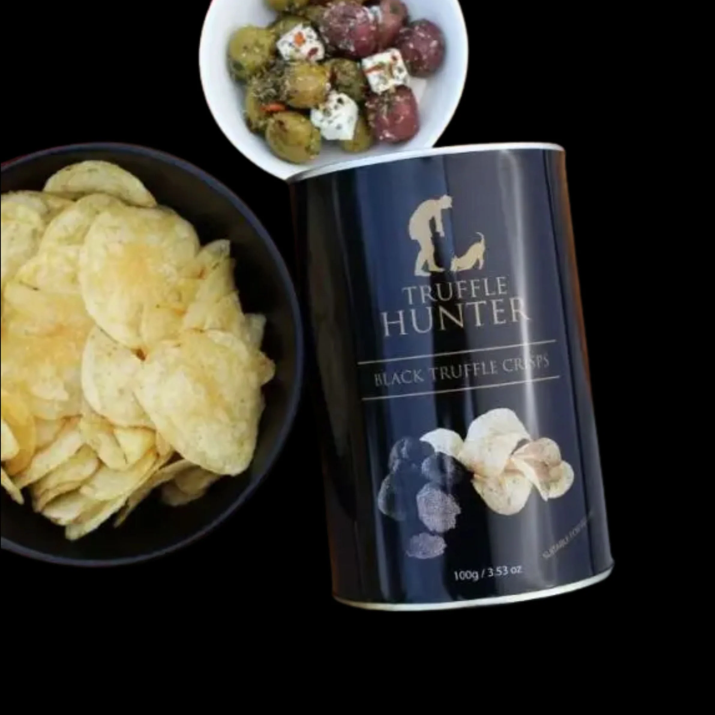 Truffle Hunter - Black Truffle Crisps 3.52oz Tin - Image 2