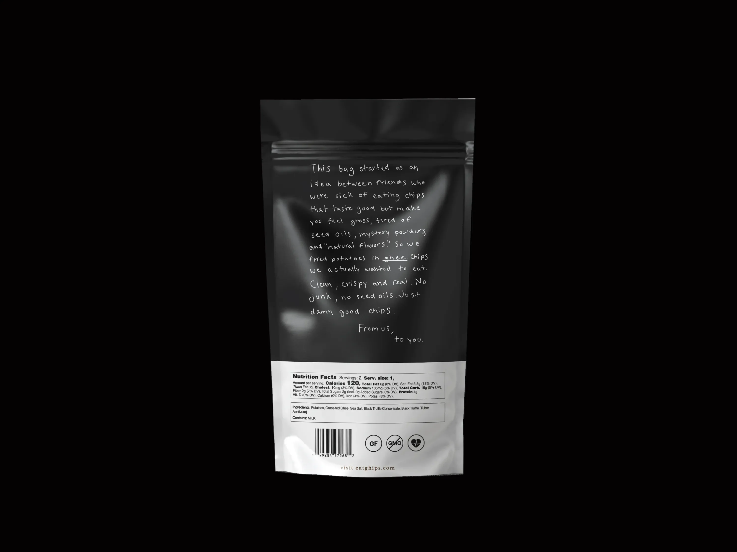 GHIPS - Ghee Potato Chips - Black Truffle - Image 2