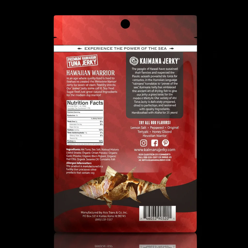 Kaimana Hawaiian Warrior Ahi Tuna Jerky - Image 3