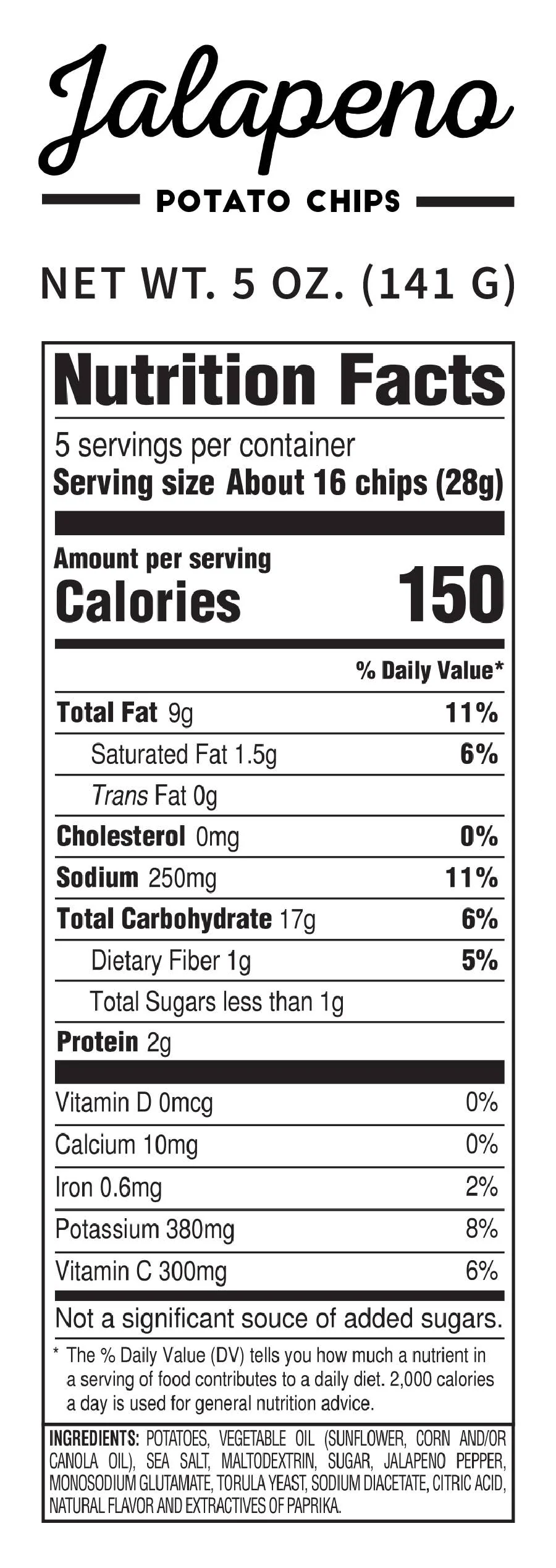Pop Daddy - Jalapeño Kettle Cooked Potato Chips 5.0 oz - Image 3