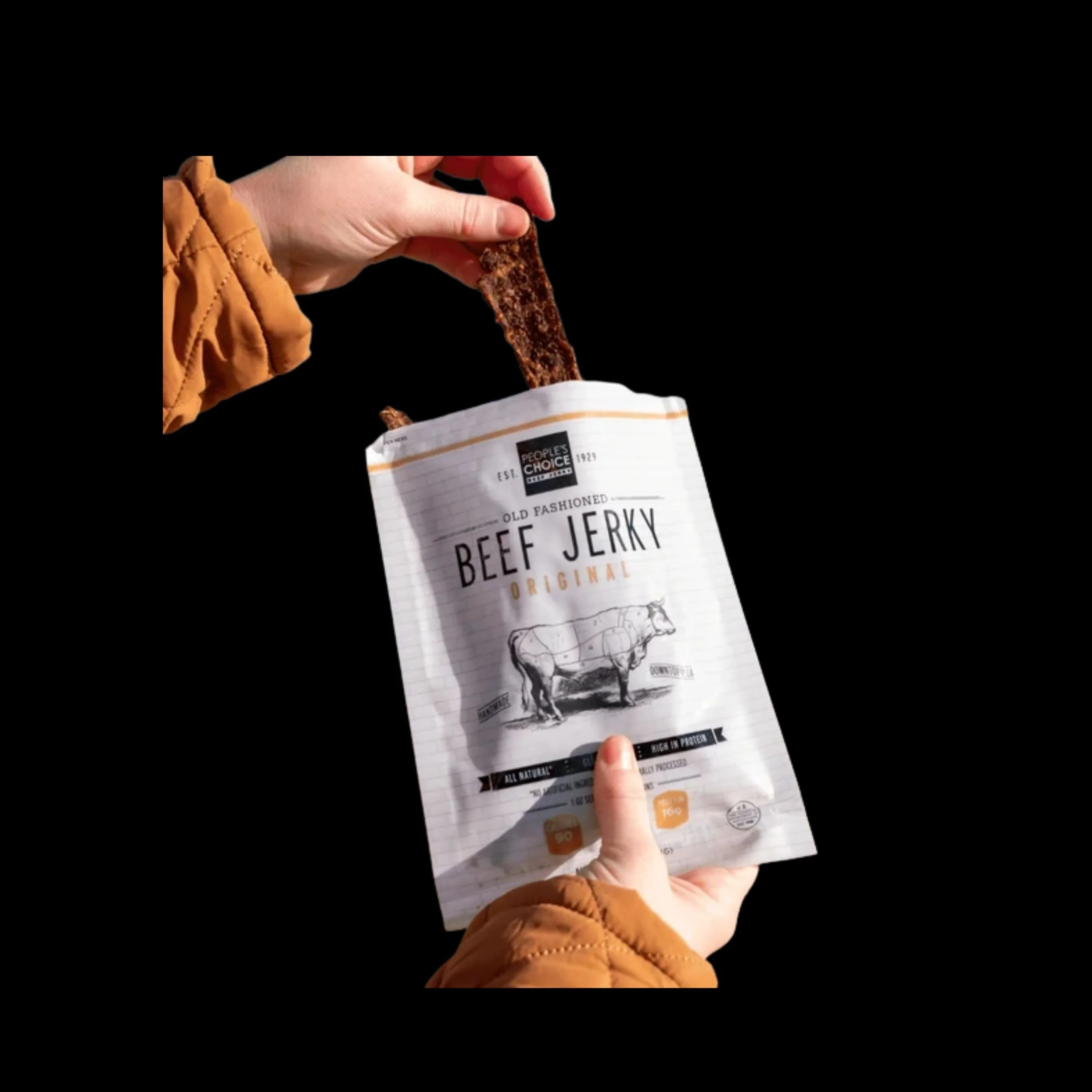 People's Choice - Dry Style - Original Beef Jerky 2.5oz Old Fashioned - Image 2
