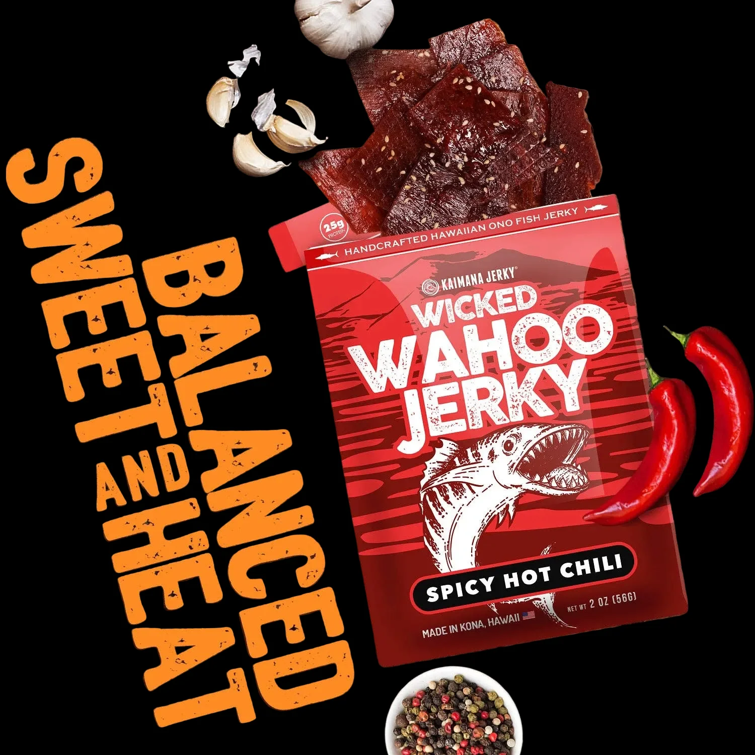 Kaimana Spicy Hot Chili Wahoo Jerky - Image 2