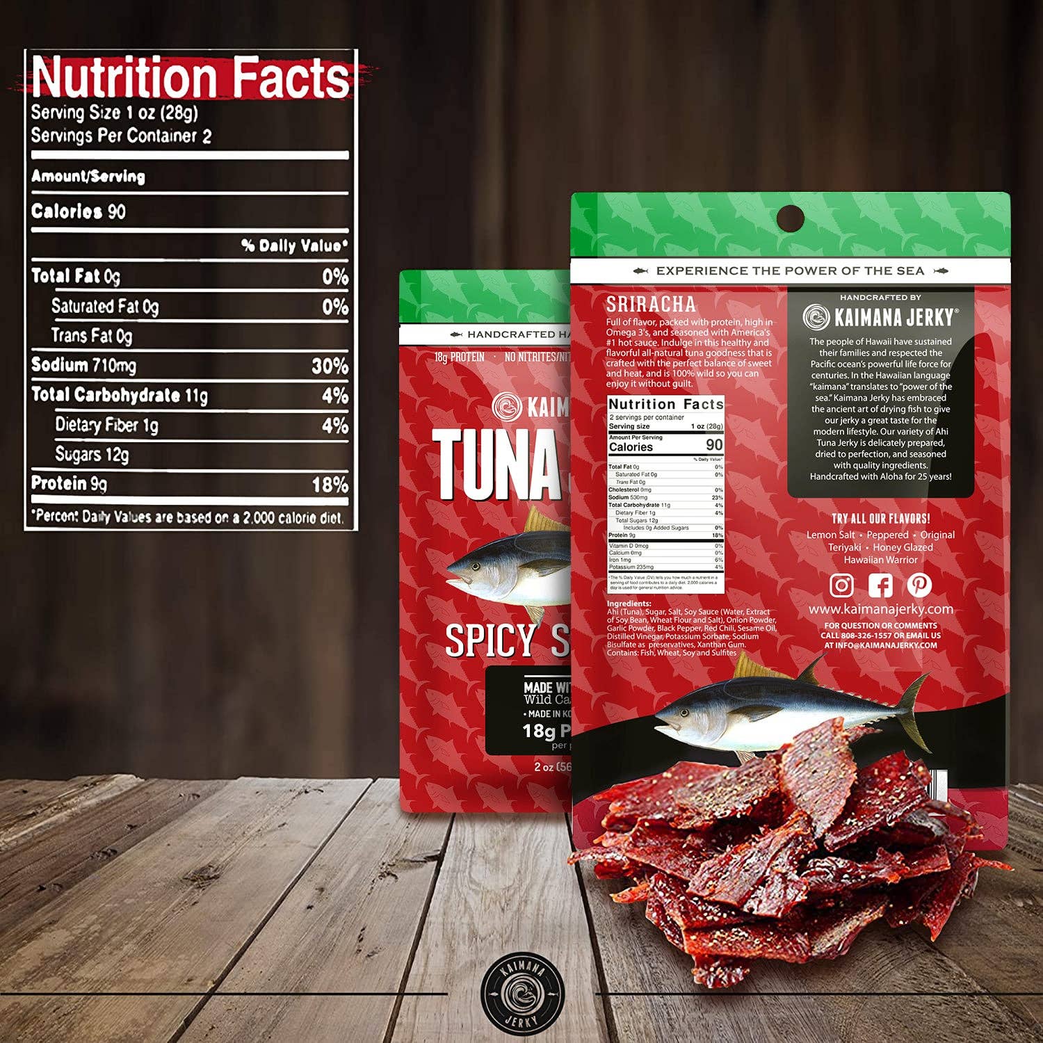 Kaimana Sriracha Ahi Tuna Jerky - Image 5