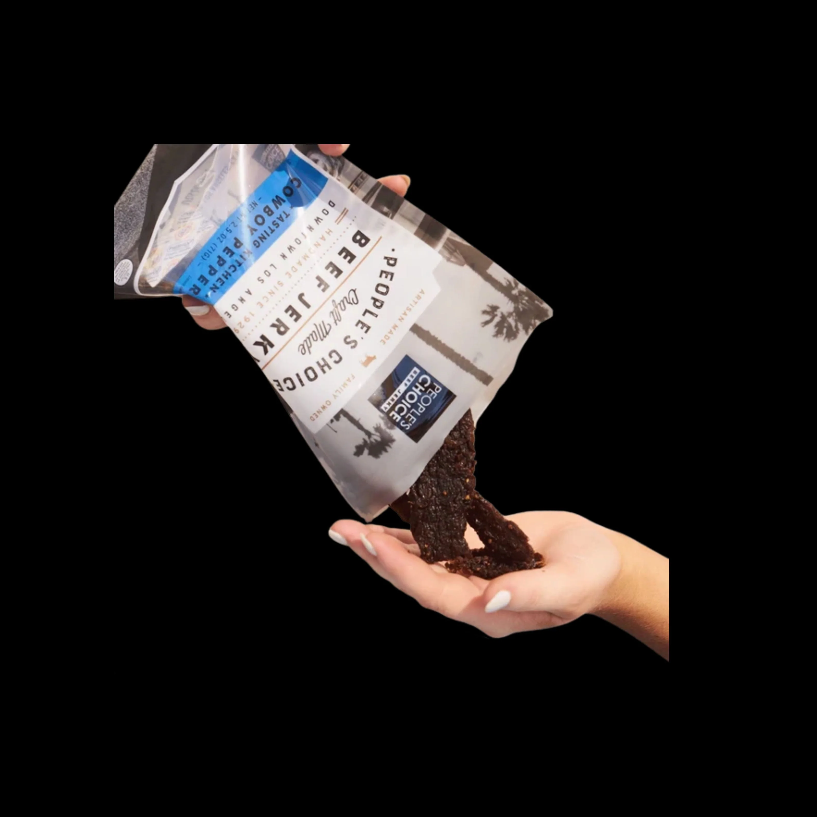 People's Choice - Cowboy Peppered Beef Jerky 2.0oz - Image 2
